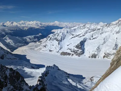 Valais et glacier d'Aletsch